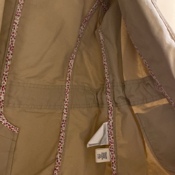 Khaki colored drawstring blazer with pockets, size XL Great condition like new! - Picture 8 of 8